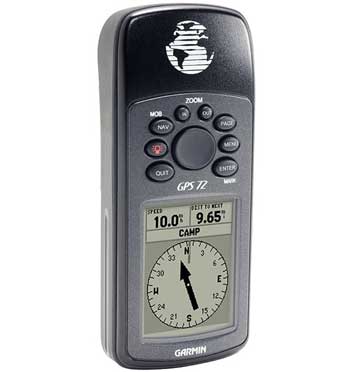 010-00309-00 : Garmin GPS-72 Hand-Held GPS Unit with Marine Point Database : GPSS120