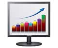 Samsung 17IN LCD 1280X1024, 50000:1, E1720NR ANALOG RGB MATTE BLK 5MS